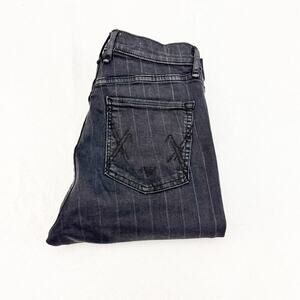 McGuire Newton Skinny Striped Denim Jeans Charcoal Size 27